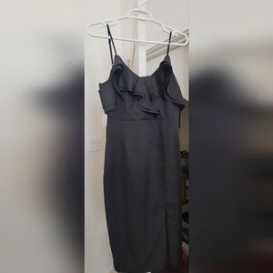 Lulus Off the Shoulder Black Dress